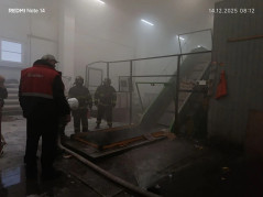 Пожар в ремонтном помещении АО «Тандер»